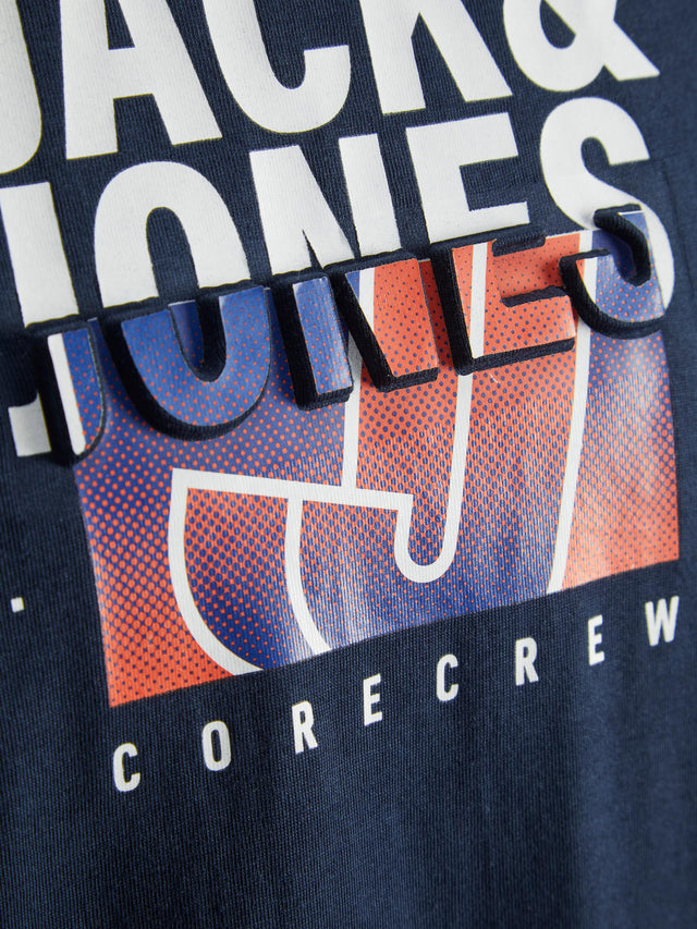 JCOJEAN EMBOSS TEE SS CREW NECK