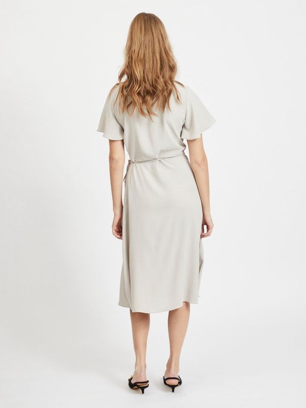 VILOVIE S/S WRAP MIDI DRESS/SU - NOOS