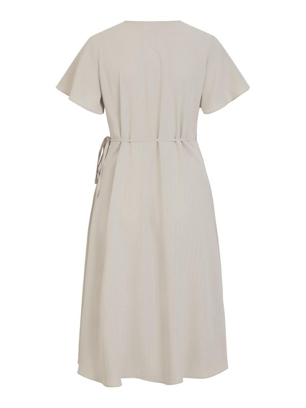 VILOVIE S/S WRAP MIDI DRESS/SU - NOOS