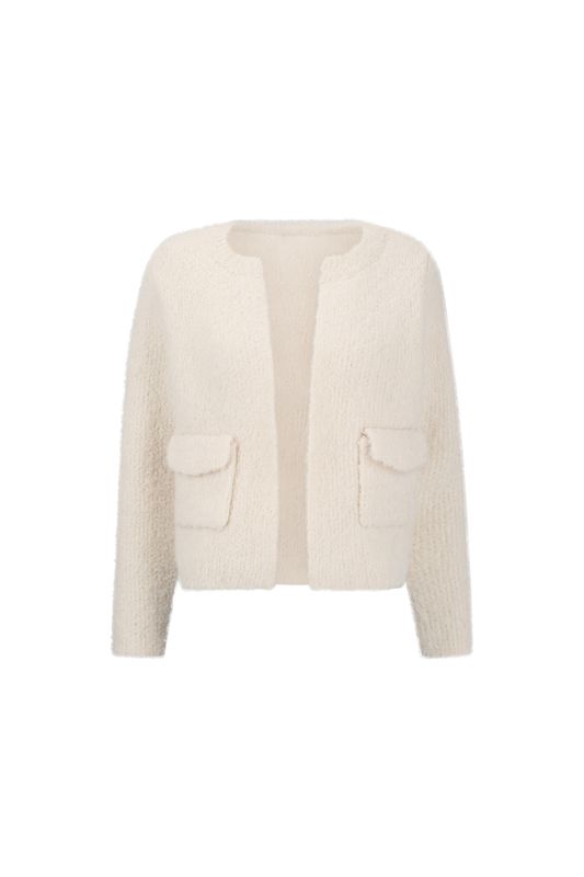 Damen Cardigan Knitted jacket moonbeam