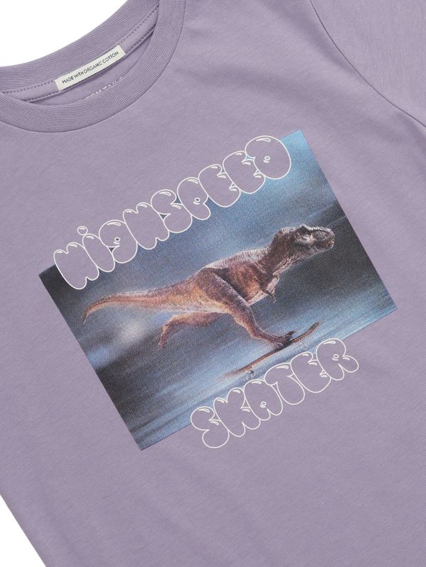 T-Shirt mit Dino Fotoprint