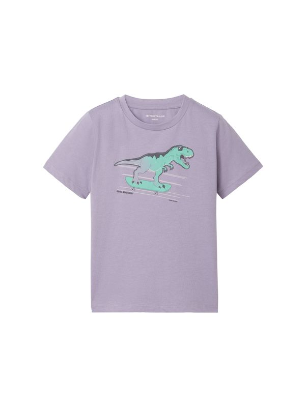T-Shirt mit T-Rex Skateboard print